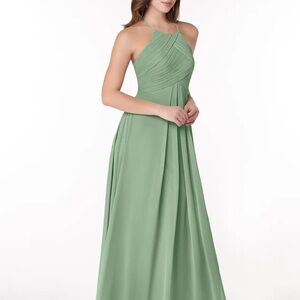 Elegant Macha Azazie Halter Maxi Dress Size 10